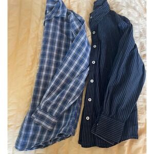 Lot of 2 Boy's size 10 button up shirts GUC! Class Club and Arizona